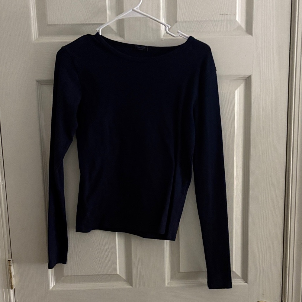 Brandy Melville Navy Long Sleeve Top